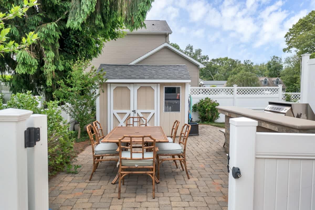 Patio dining area
