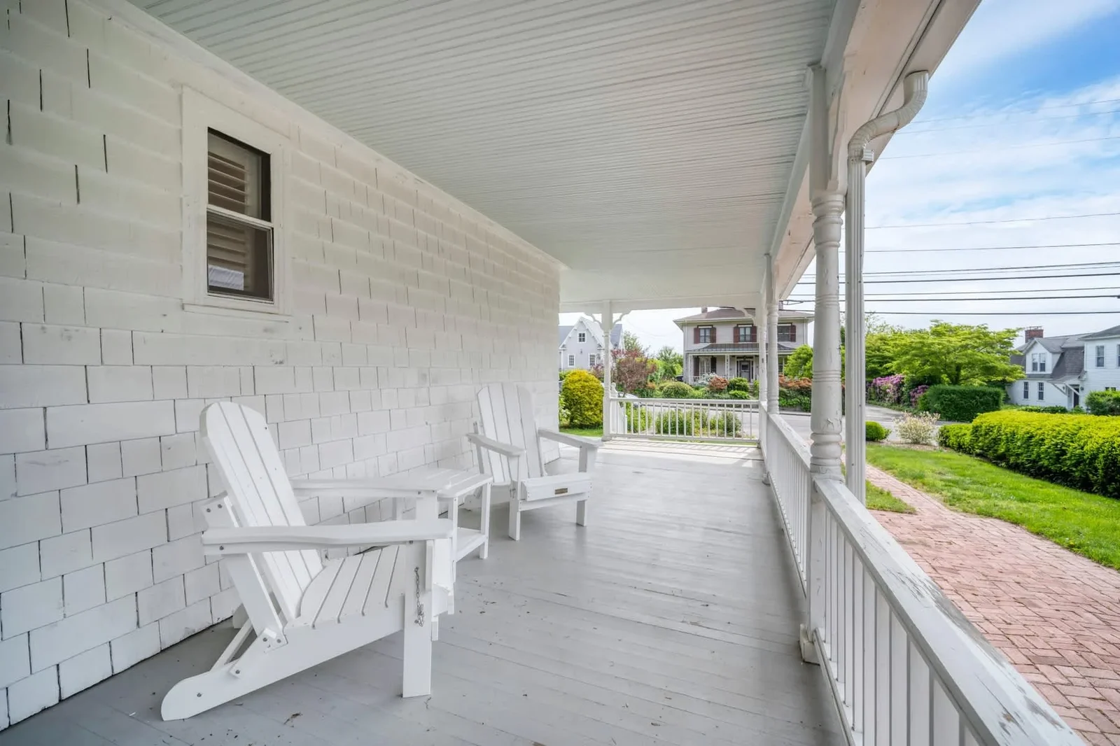 The wraparound porch