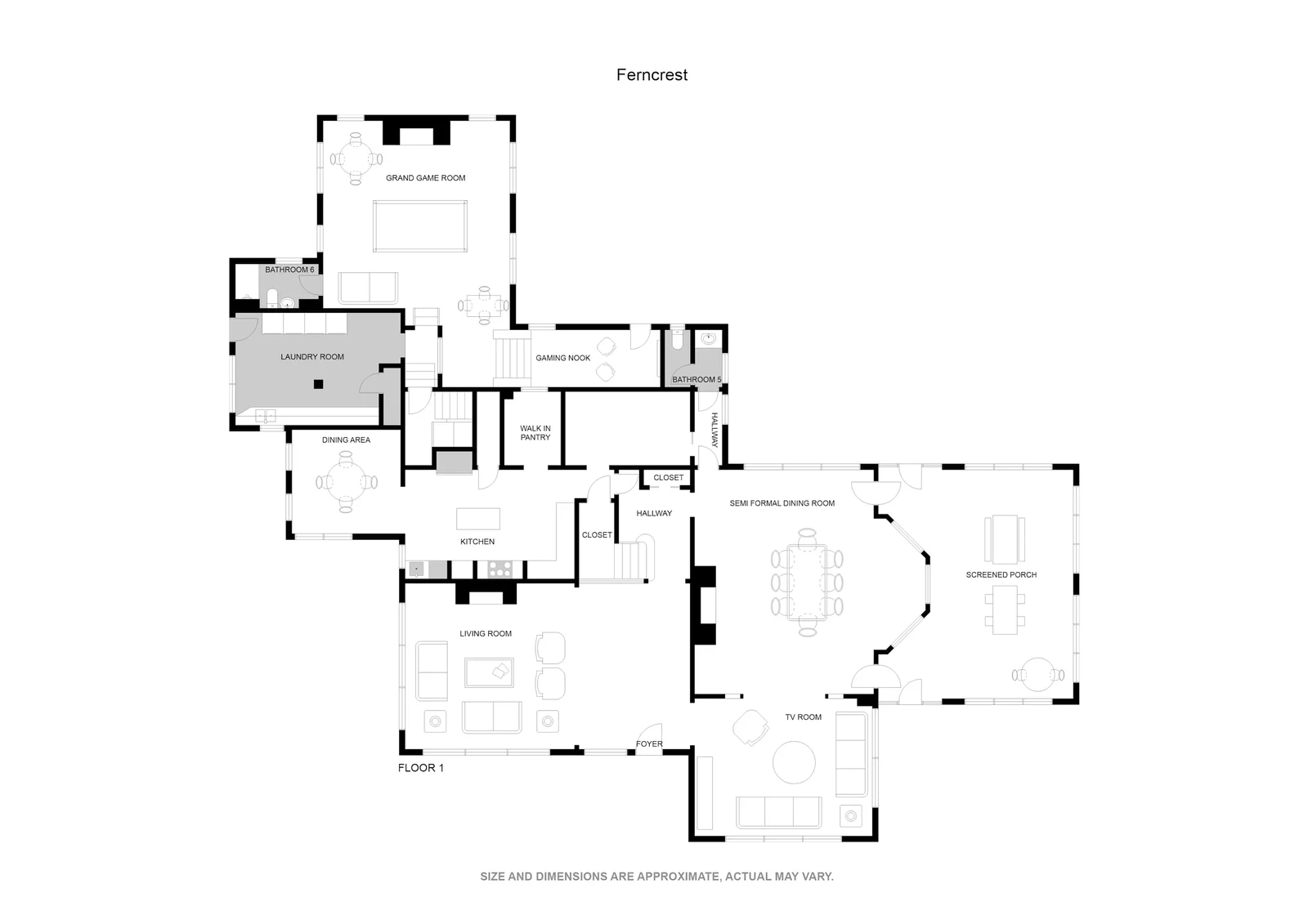 Ferncrest floor plan 1