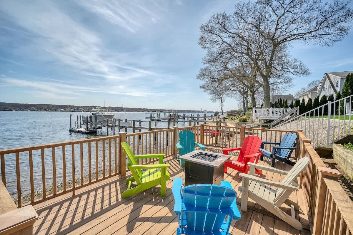 Private waterfront deck