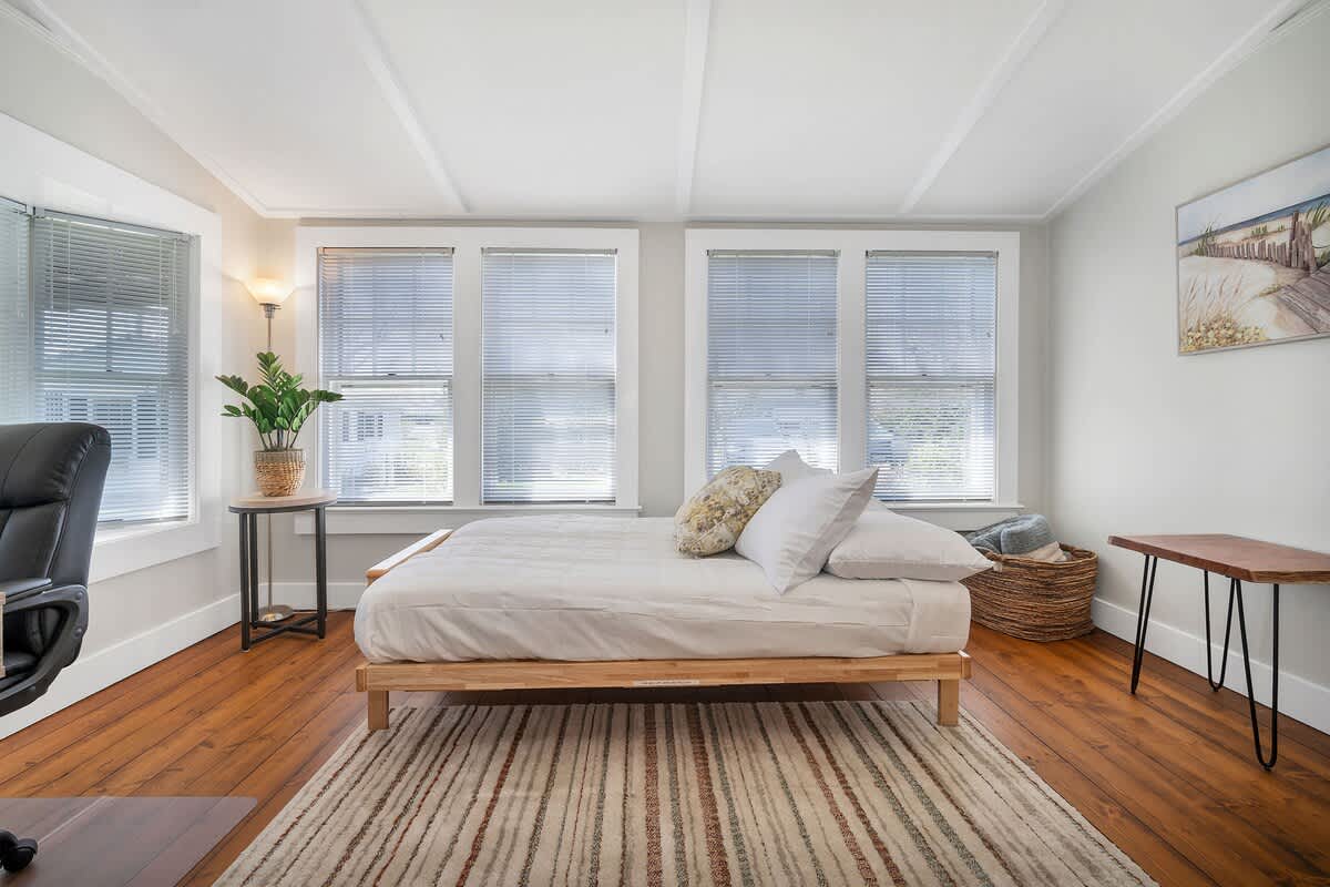 Two bedrooms plus a bay-view office